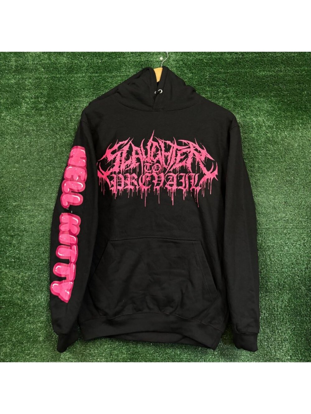 Sanrio Hello Kitty x Slaughter to Prevail Deathcore Band Hoodie Size Small